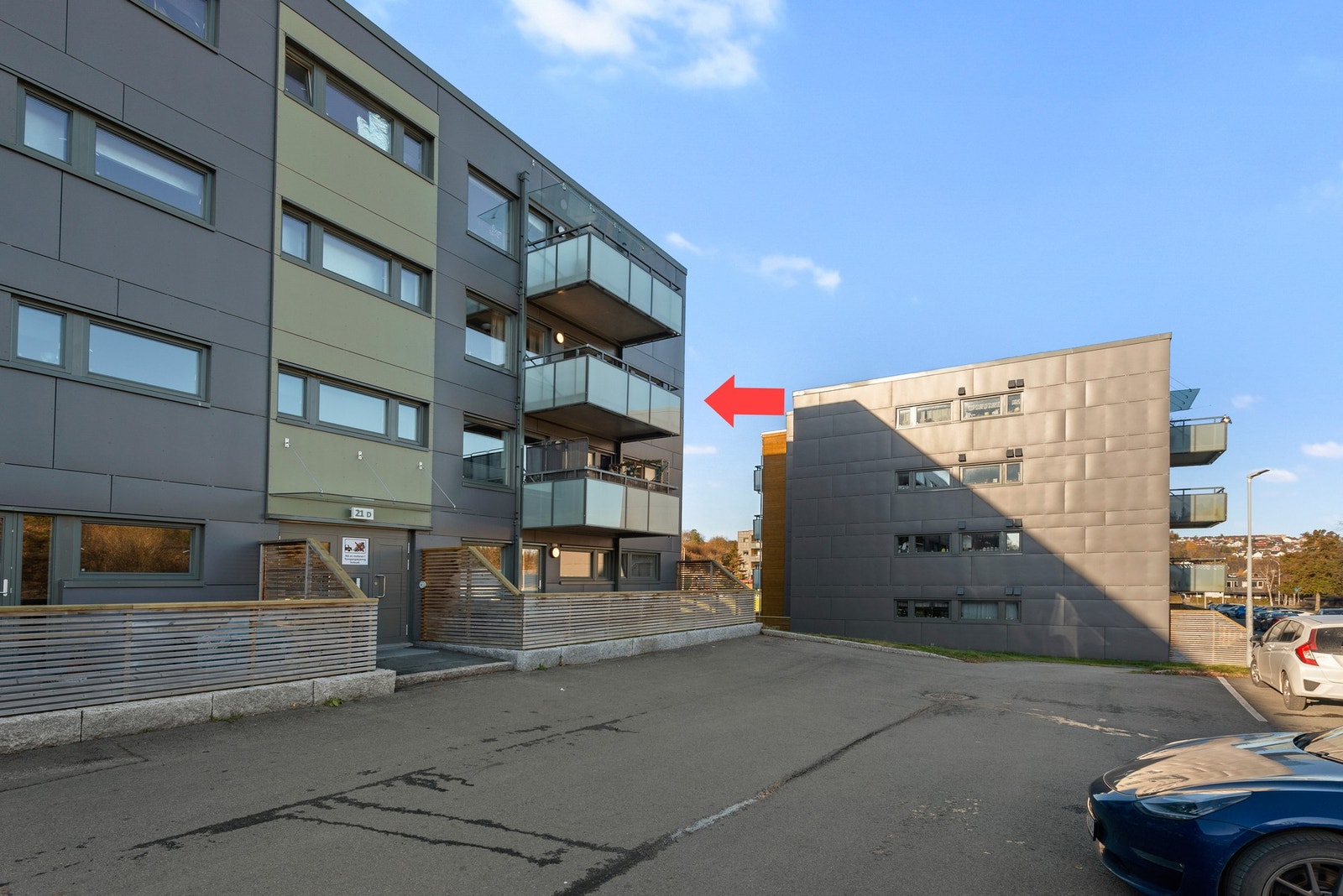 Leiligheten ligger fint til i 3. etasje Galleribilde