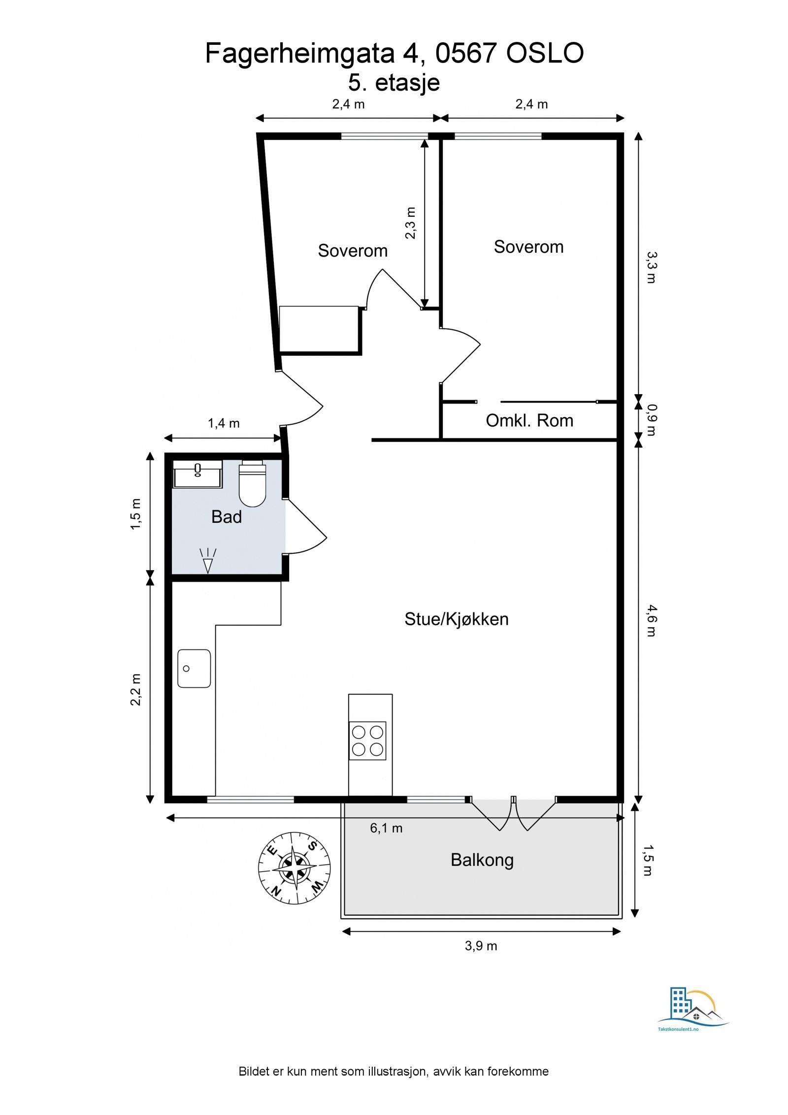 Plantegning. Legg merke til den fine planløsningen. Galleribilde