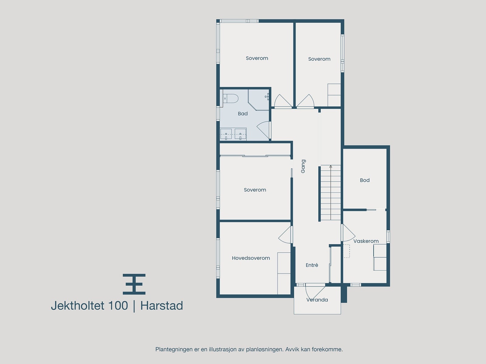 Plantegning 1. etasje Galleribilde
