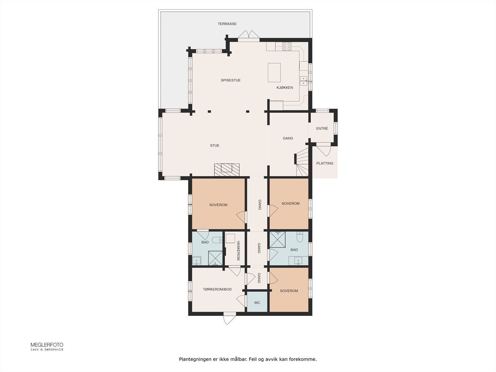 Planskisse hovedetasje. Galleribilde