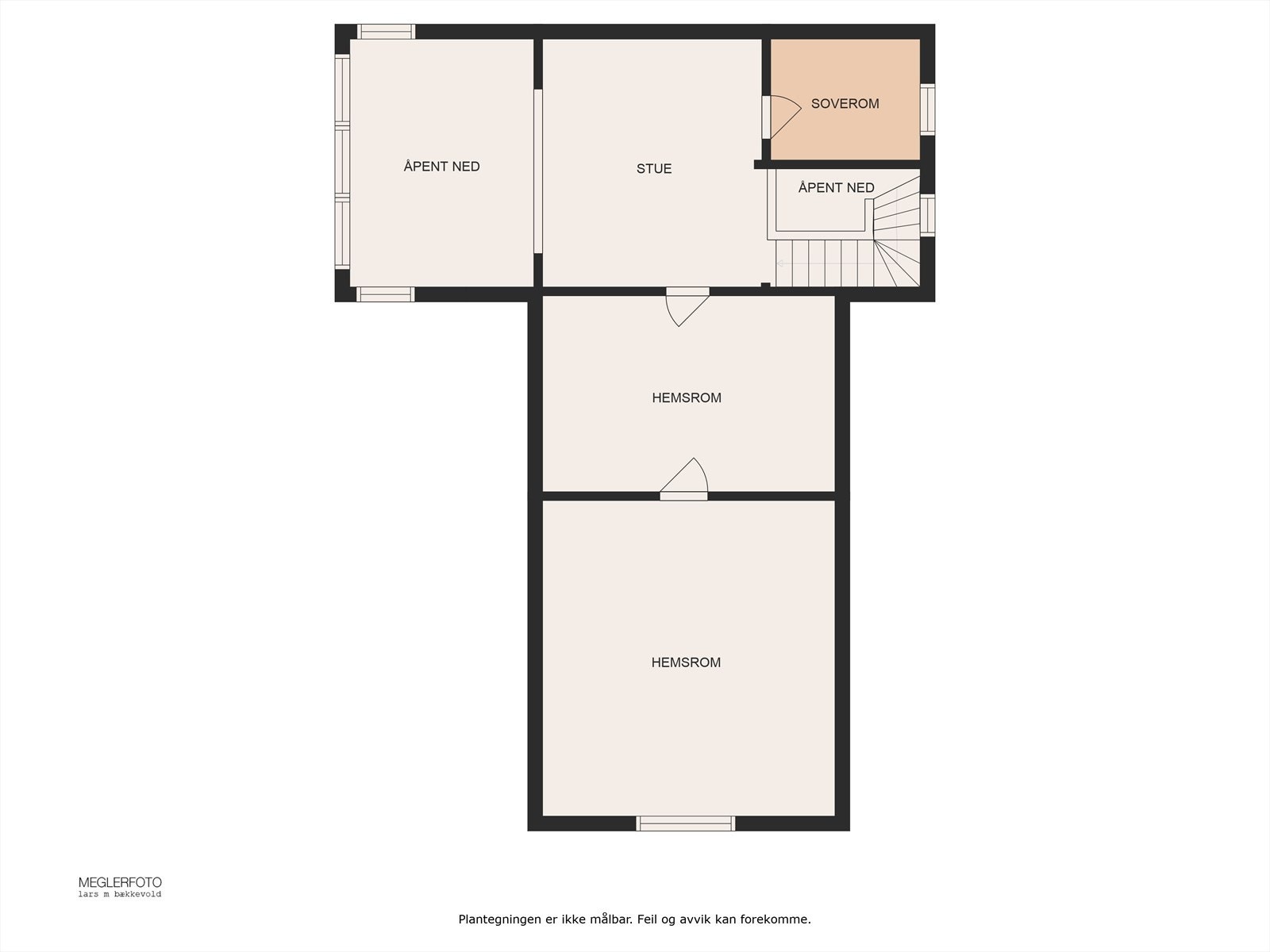 Planskisse hems. Galleribilde