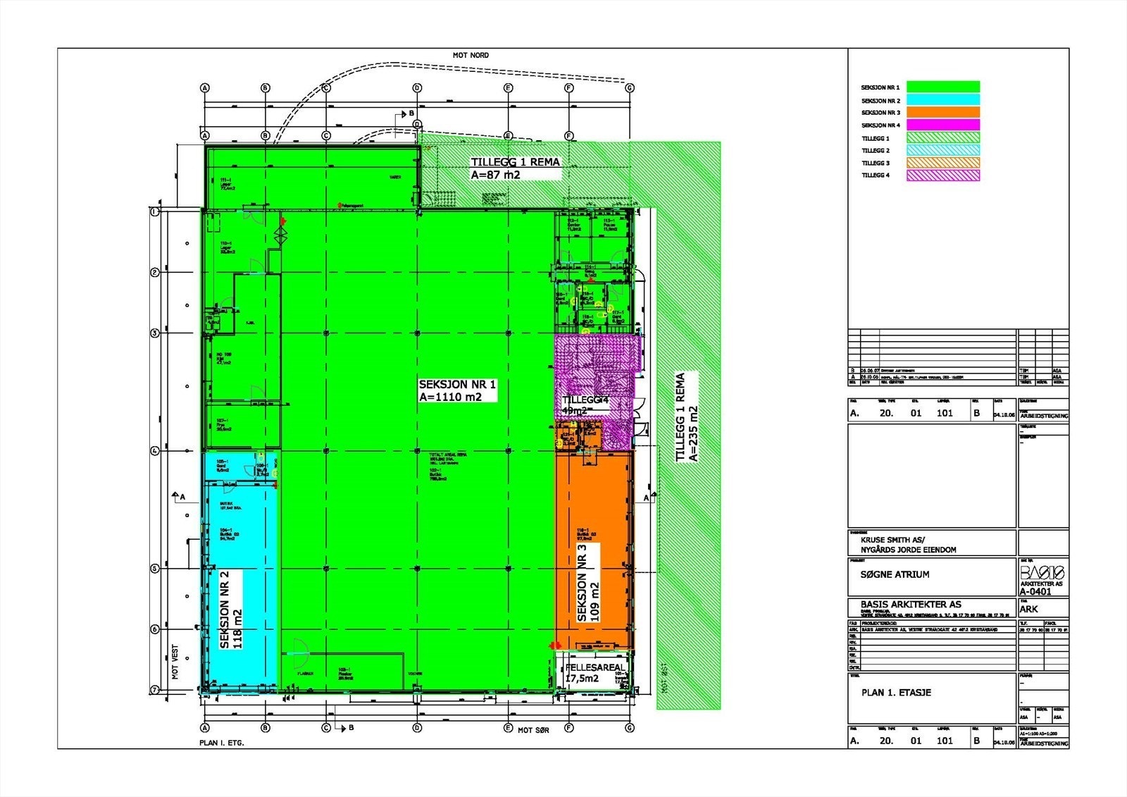Plantegning 1 etg. Galleribilde