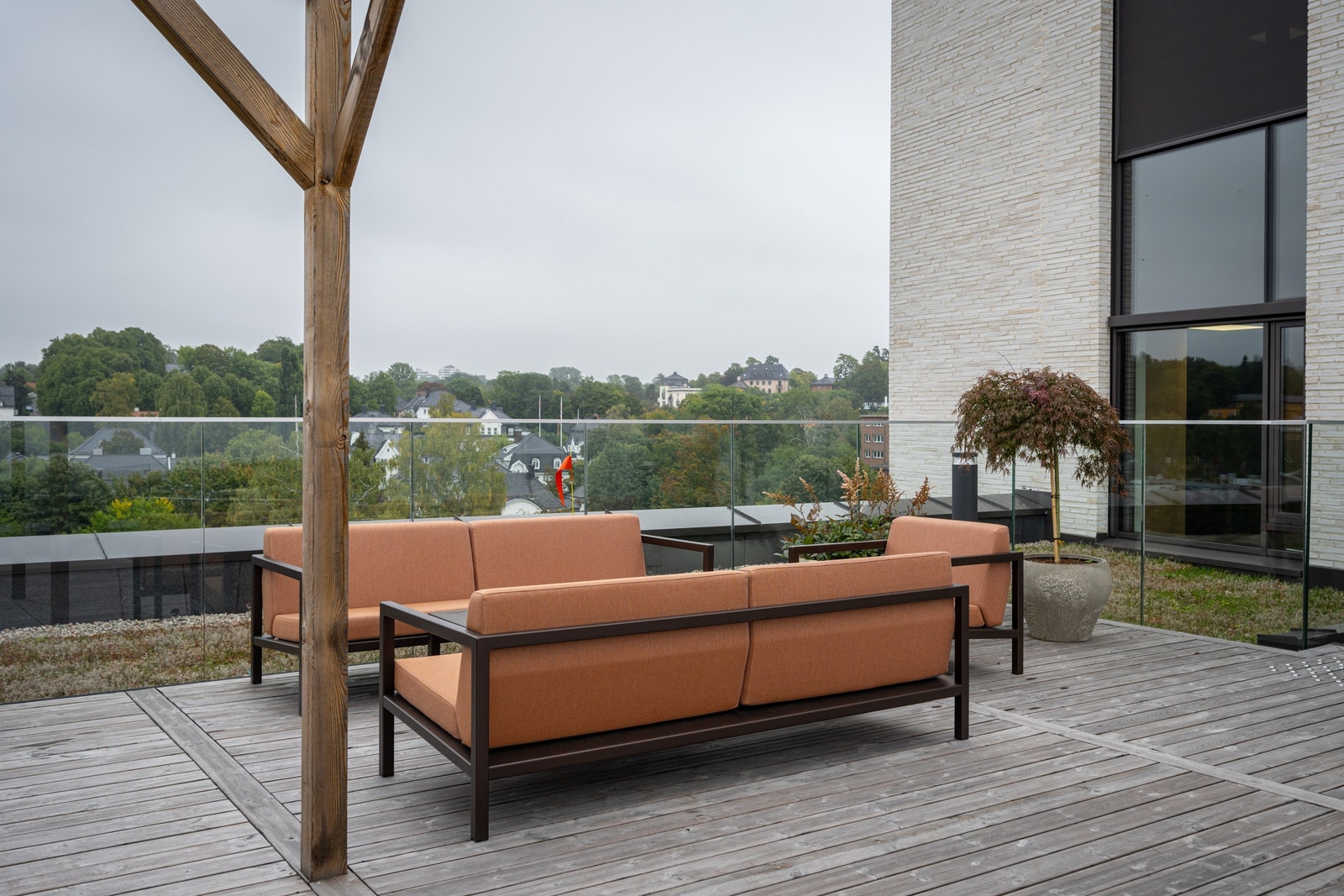 Felles møblert takterrasse Galleribilde