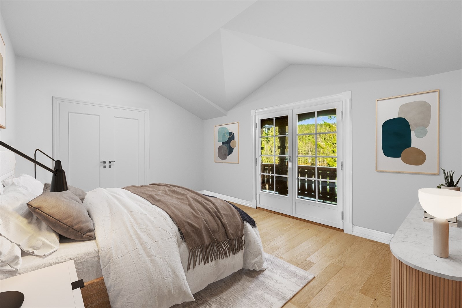 .. og samme rom digitalt stylet. Galleribilde