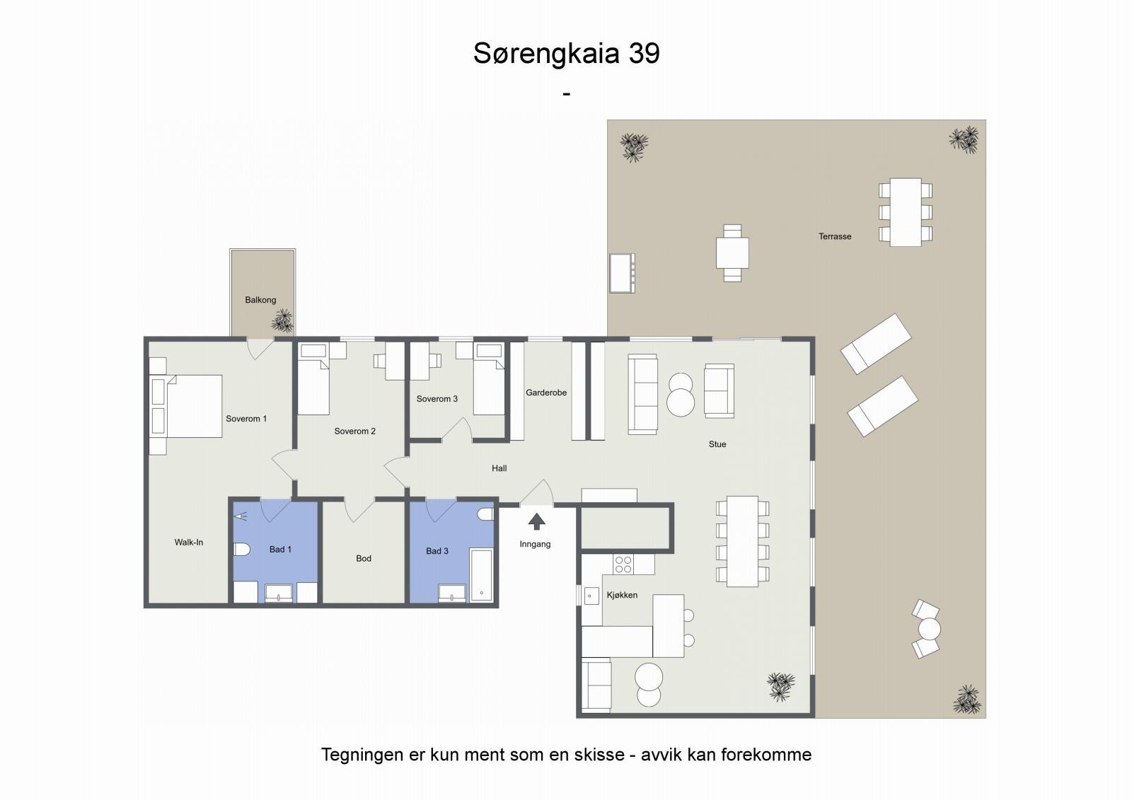 Plantegning Galleribilde