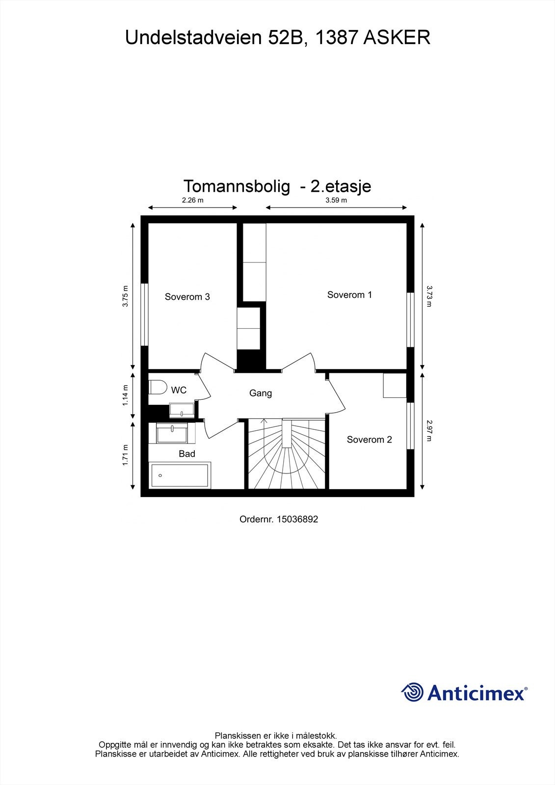 Plantegning 2. etasje Galleribilde