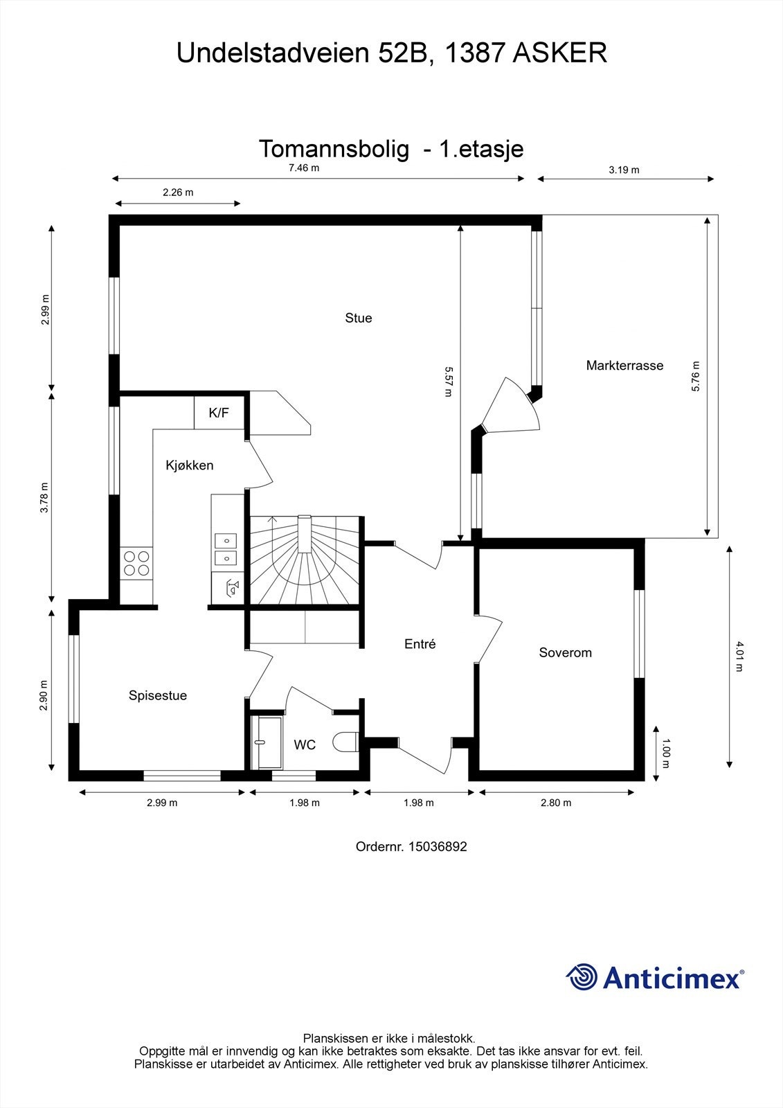 Plantegning 1. etasje Galleribilde