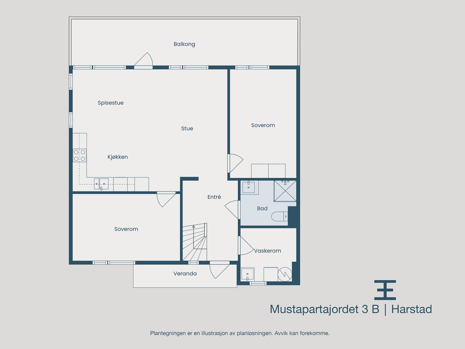 Plantegning 1.etasje Galleribilde