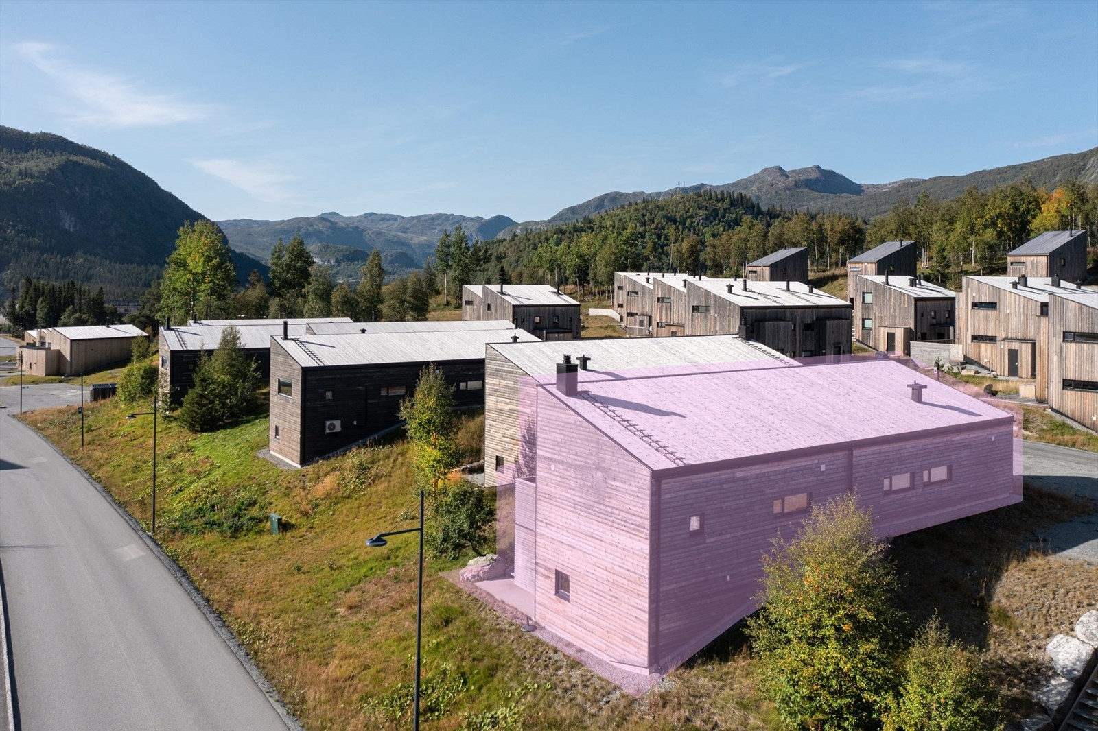 Hytta har en fin beliggenhet i hjertet av Hemsedal. Galleribilde