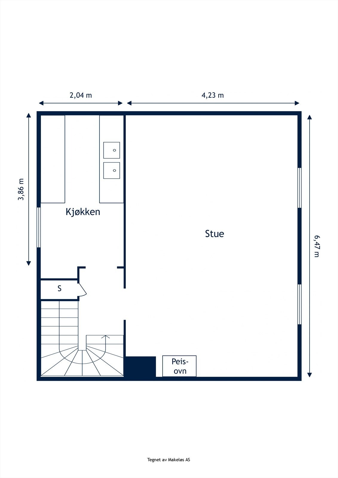 Gjettumveien - 108, 2. etasje - 2D Floor Plan.jpg Galleribilde