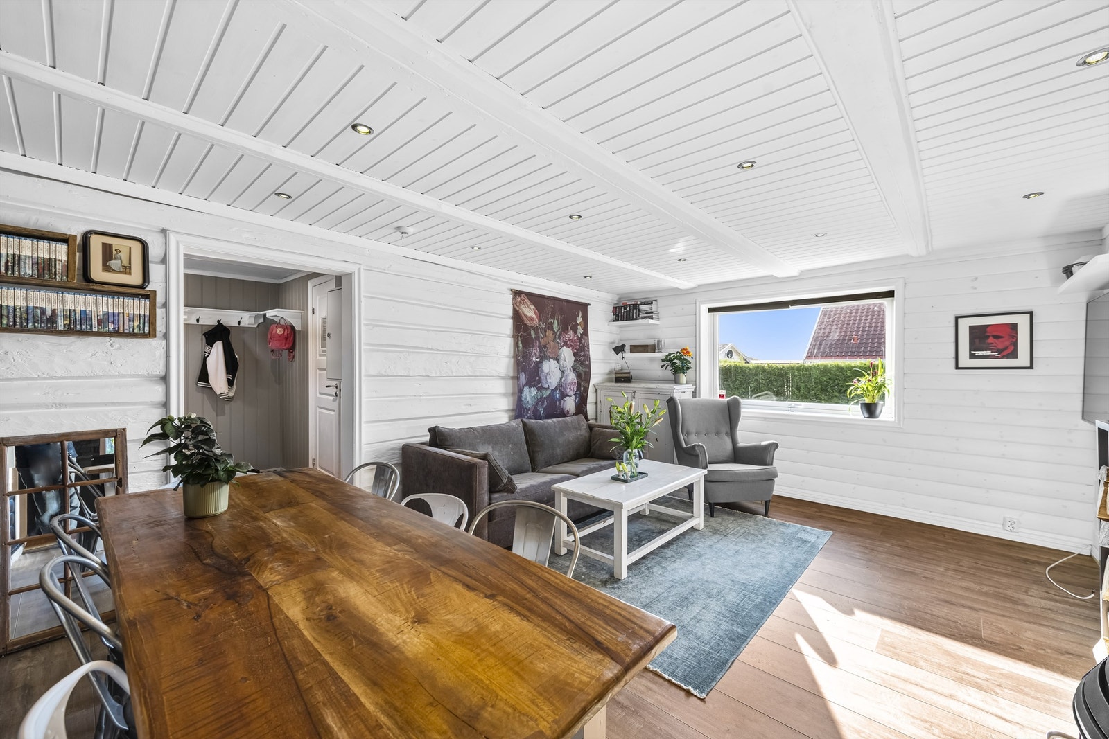 Koselig lys stue Galleribilde