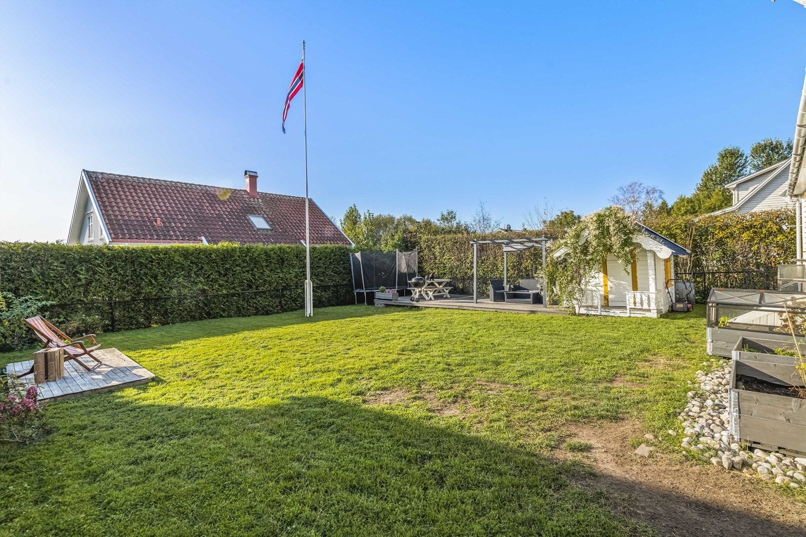 Koselig hage Galleribilde