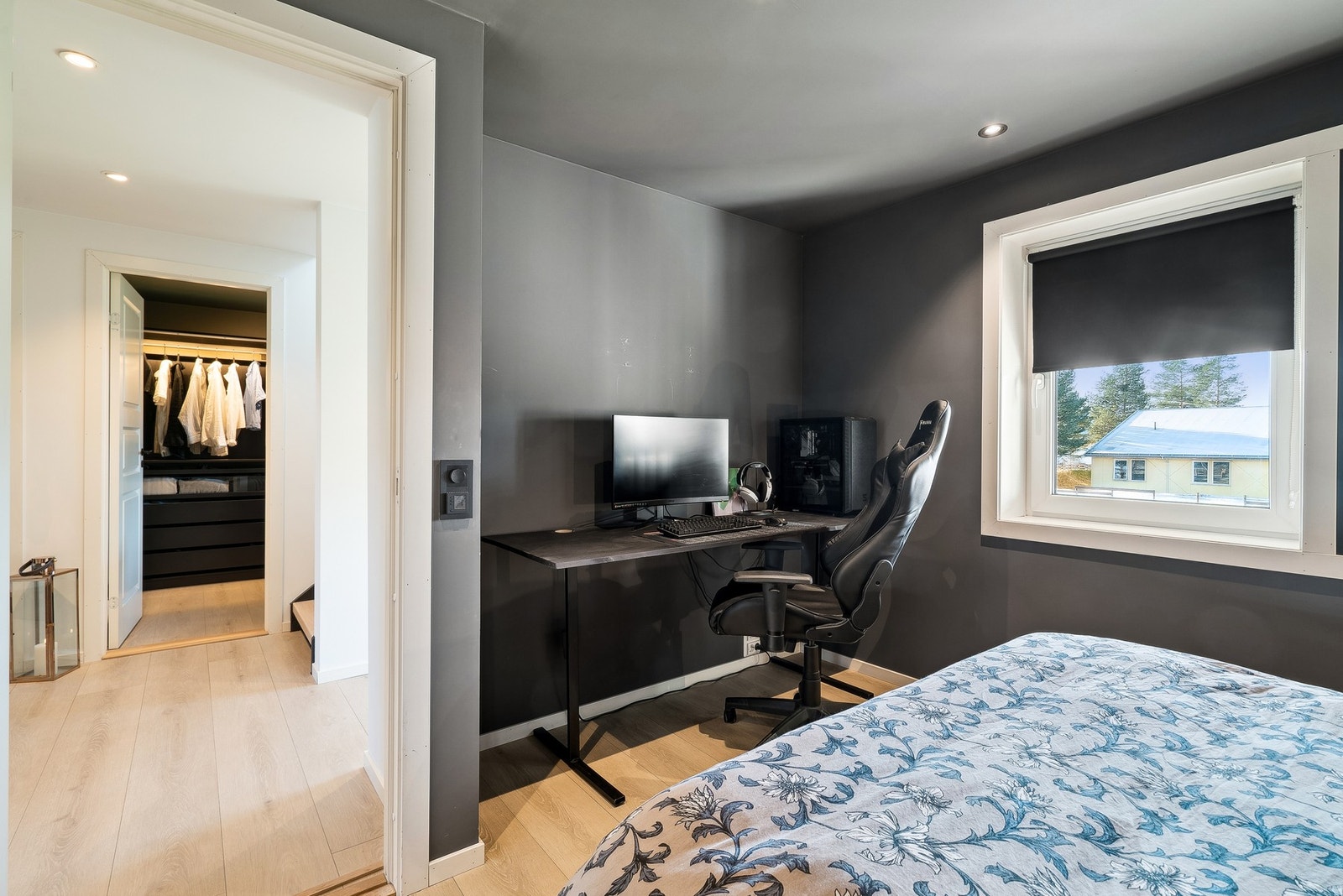 Her har man mulighet til å kombinere soverommet med kontor, dersom det skulle være behov for det. Galleribilde
