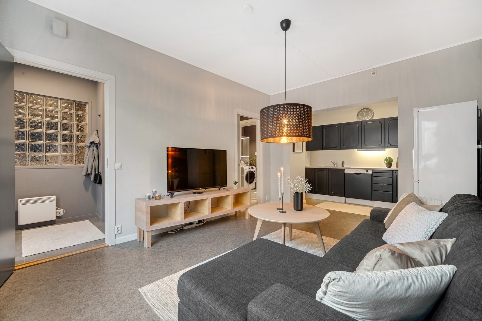 Leiligheten har et bruksareal på 40 kvm med fine oppholdsrom som er lett å innrede. Galleribilde