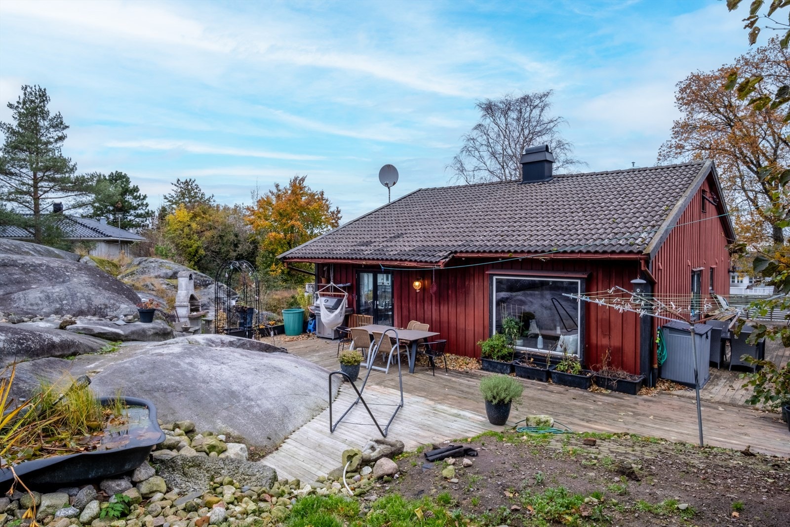 Den store terrassen mot fjellet Galleribilde