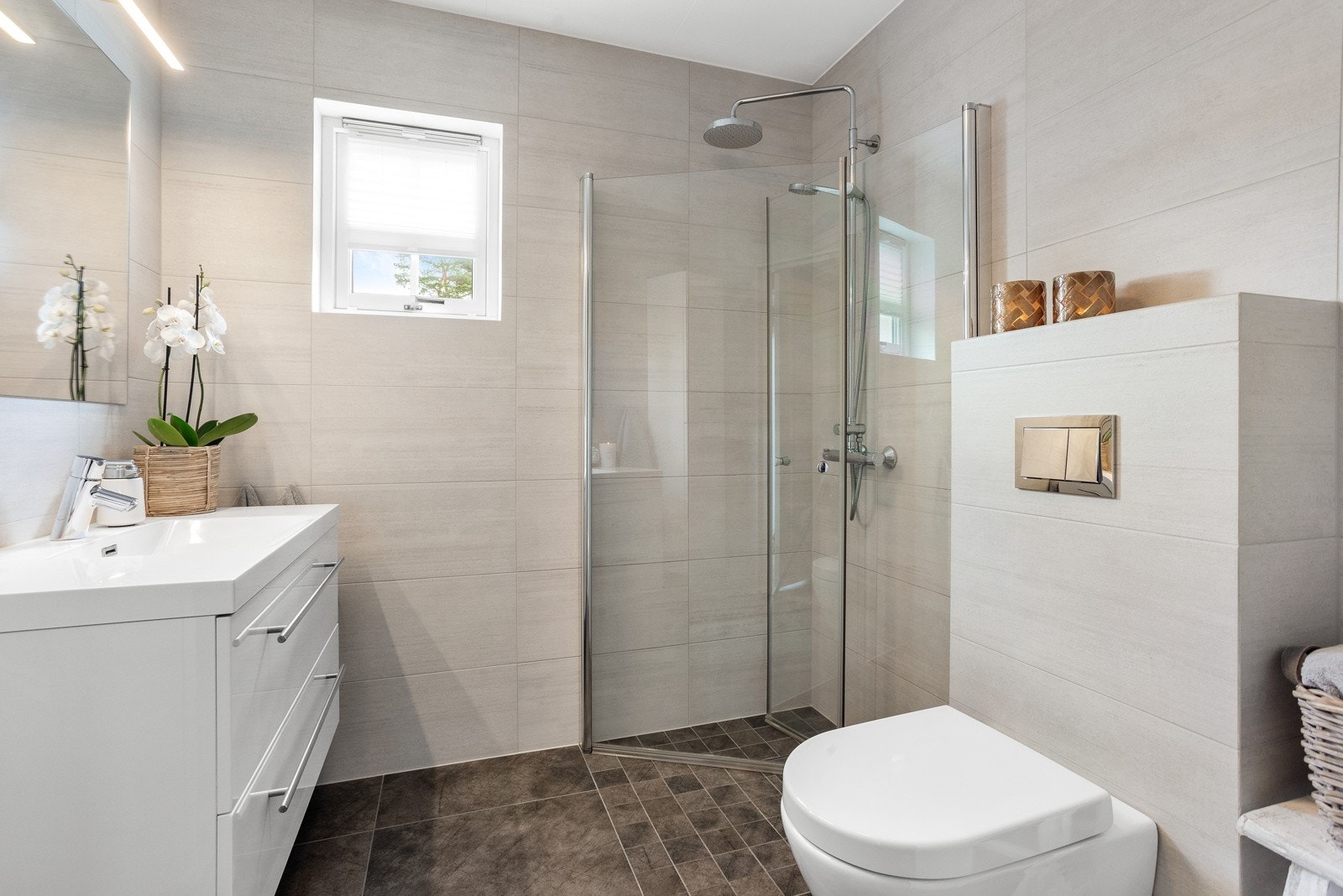 Badet er pusset opp i 2017 og er mederne og tiltalende Galleribilde