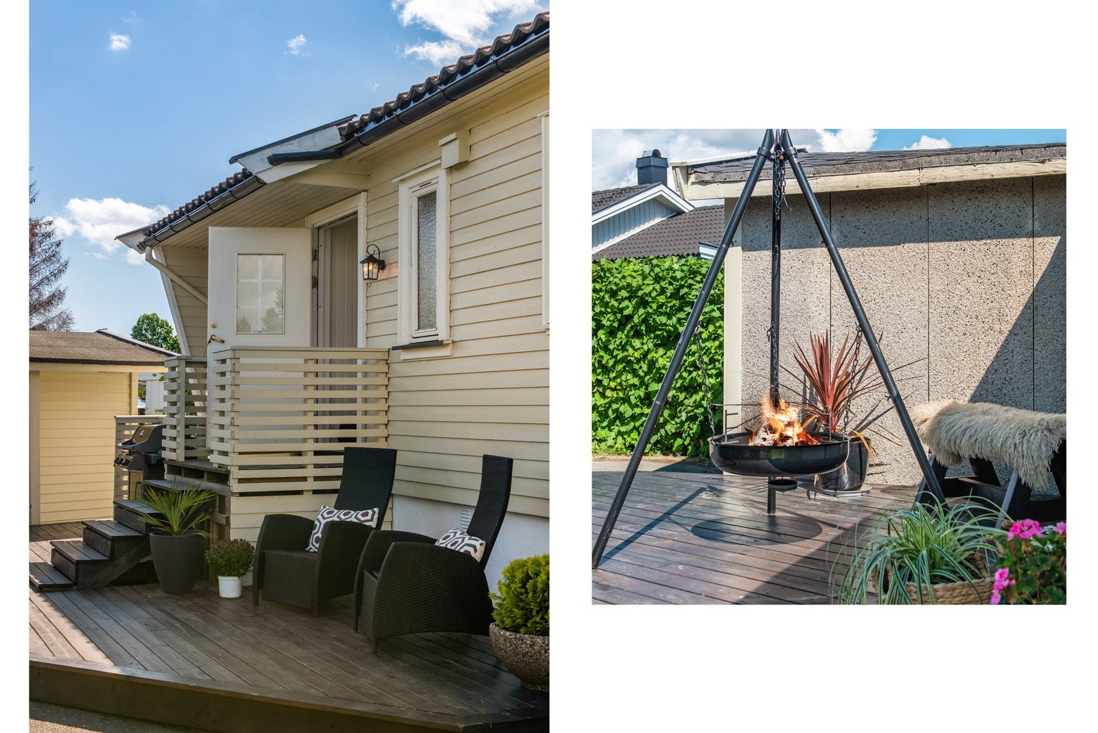 Diverse uteplass. Galleribilde