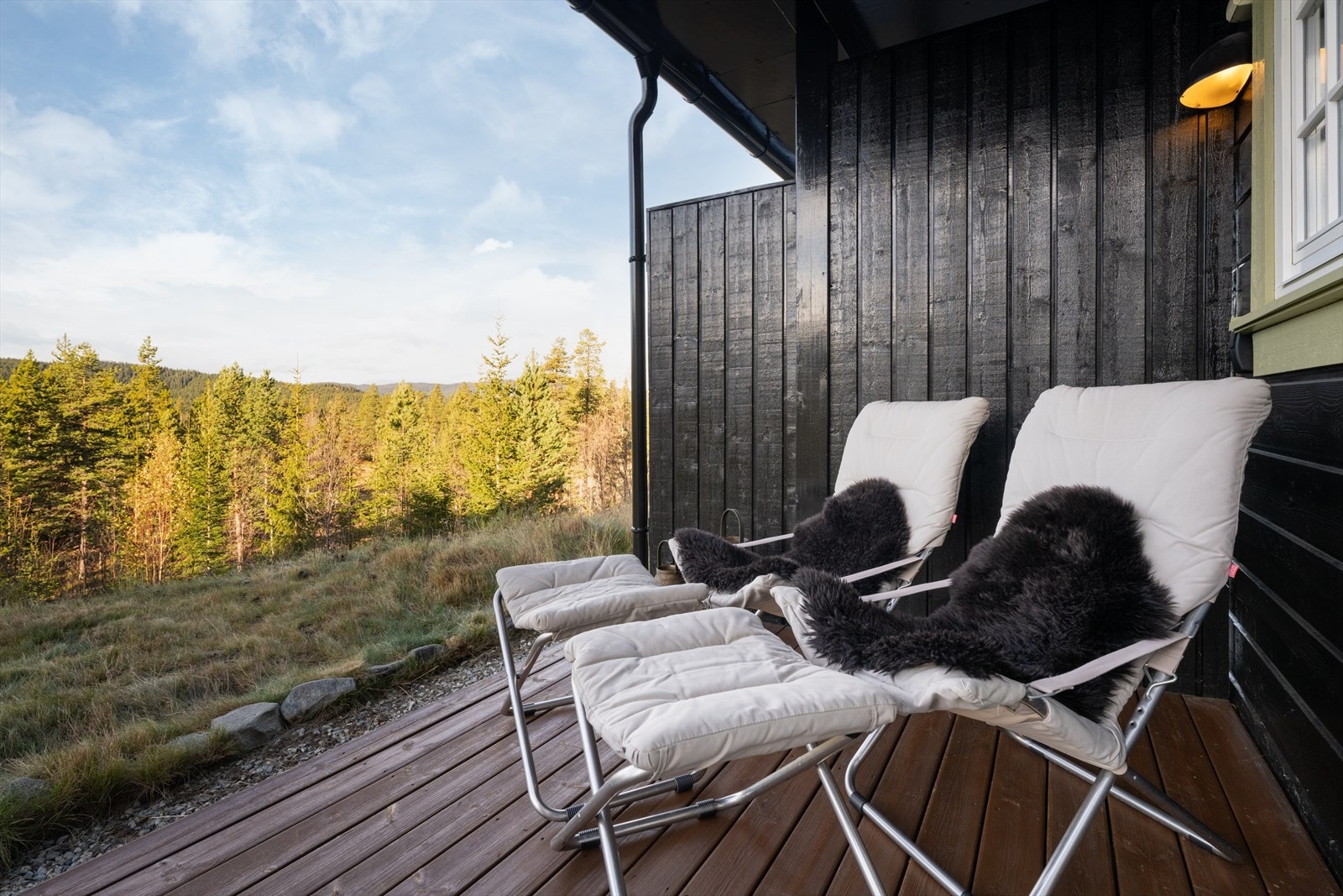 Terrassen er takoverbygget. Galleribilde