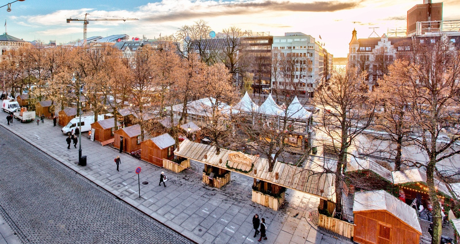 Utsikt mot Stortinget Galleribilde