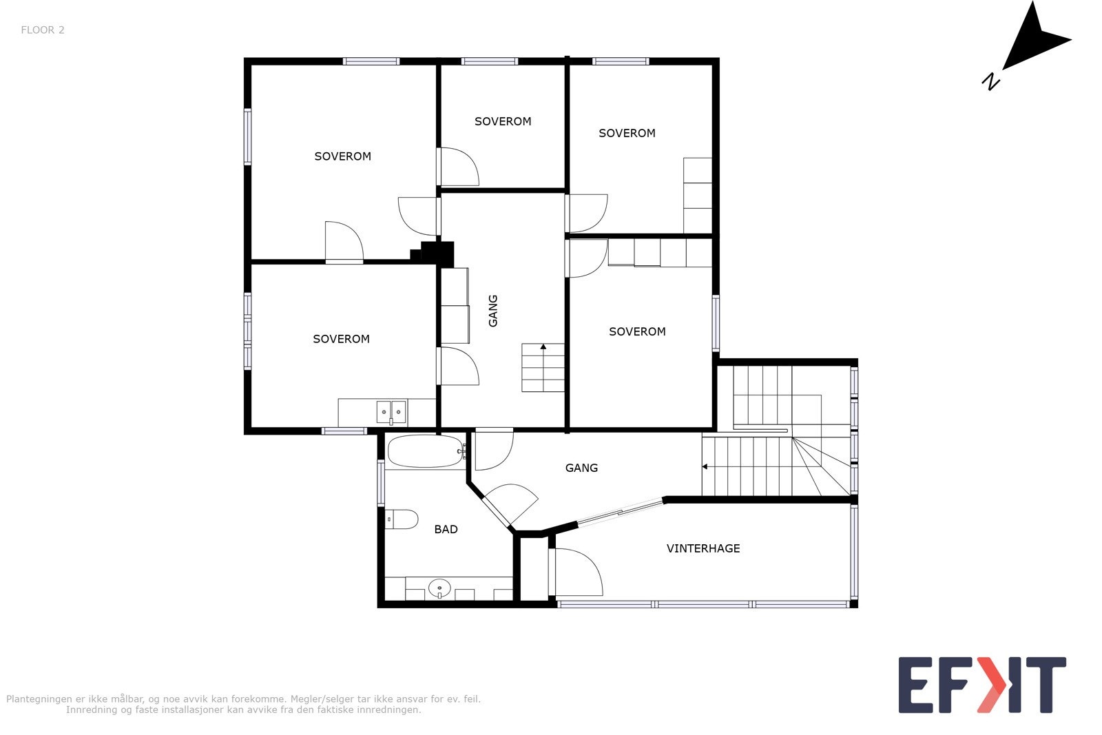 Planskisse 2. etasje Galleribilde