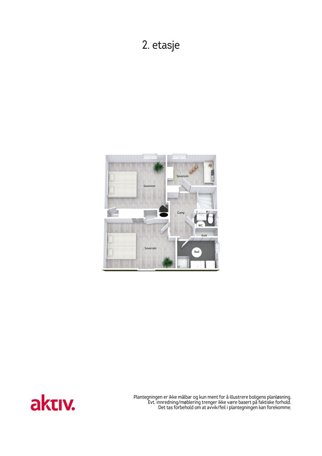 Plantegning 2. etasje Galleribilde