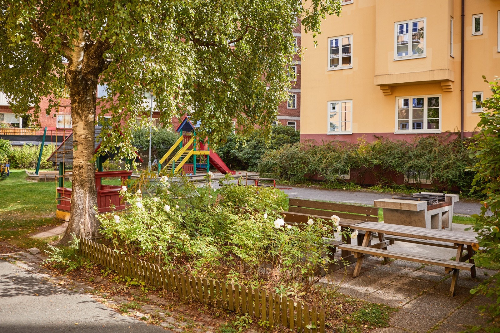 Borettslaget består av 115 andelsleiligheter. Galleribilde