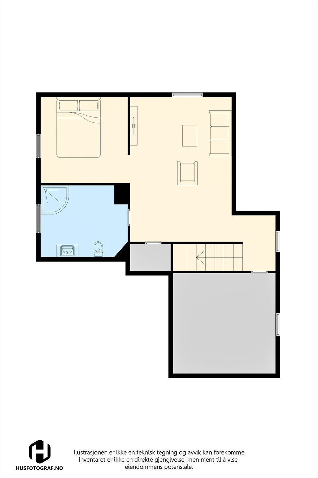 Plantegning kjeller Galleribilde