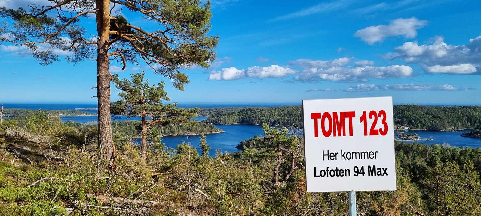 Utsikten fra tomt 123 hvor hytta bygges Galleribilde