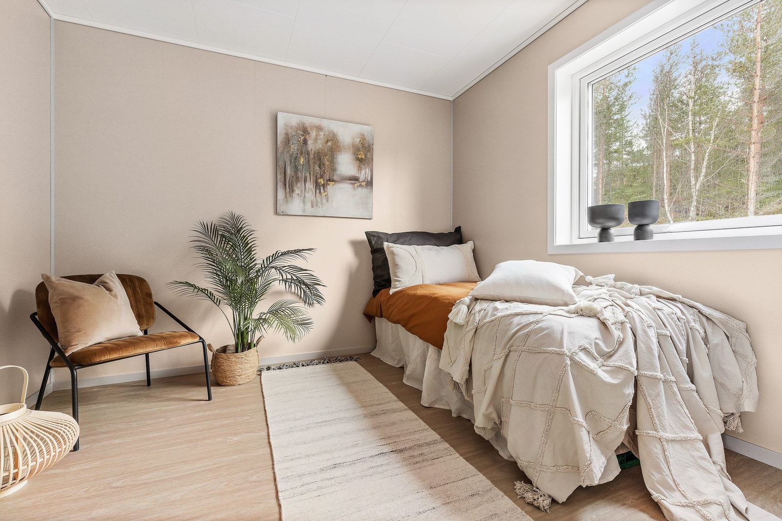 De minste soverommene er på 9 kvm og har derfor god plass til seng, kommoder m.m. Galleribilde