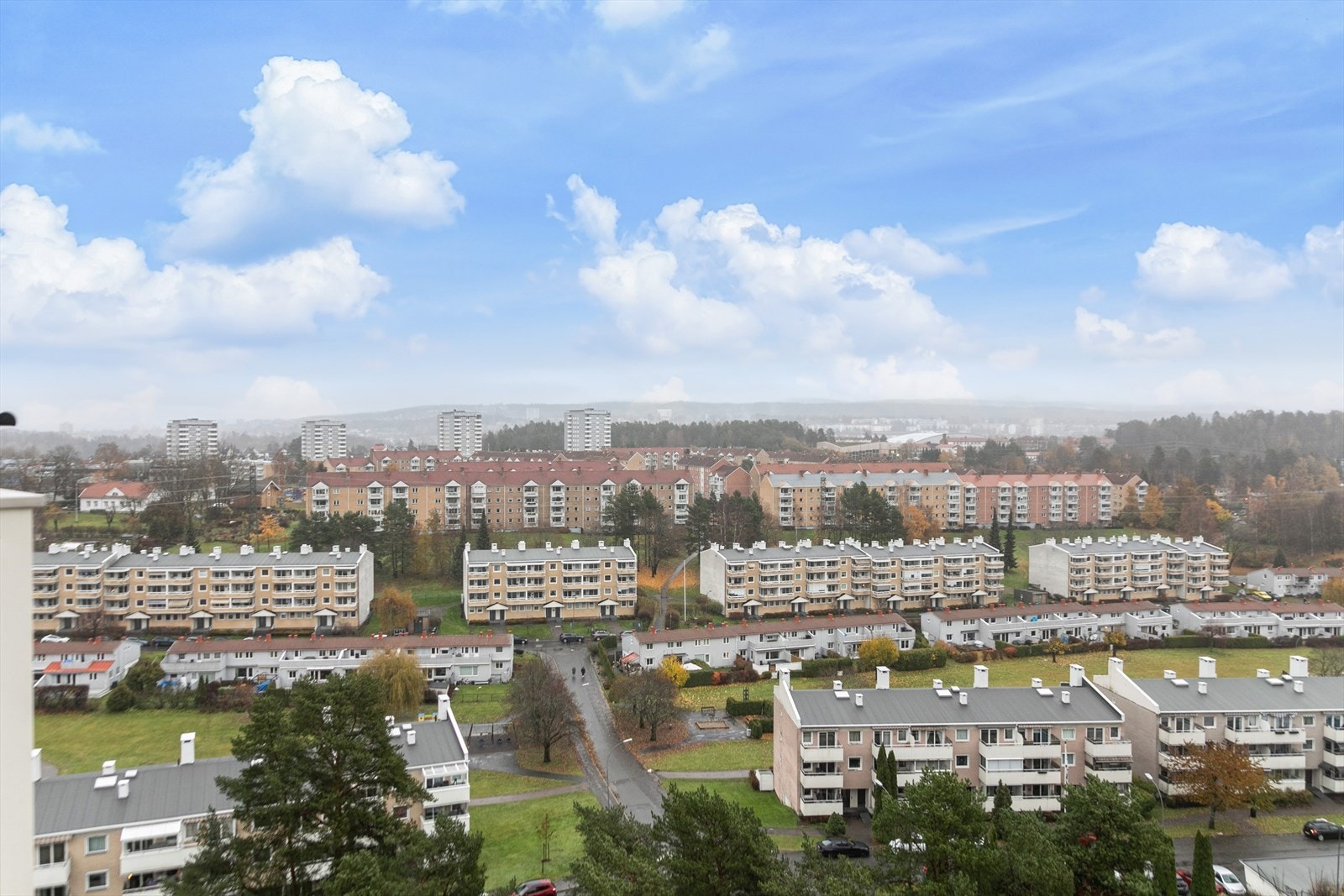 Nydelig og langstrakt utsikt fra balkongen Galleribilde