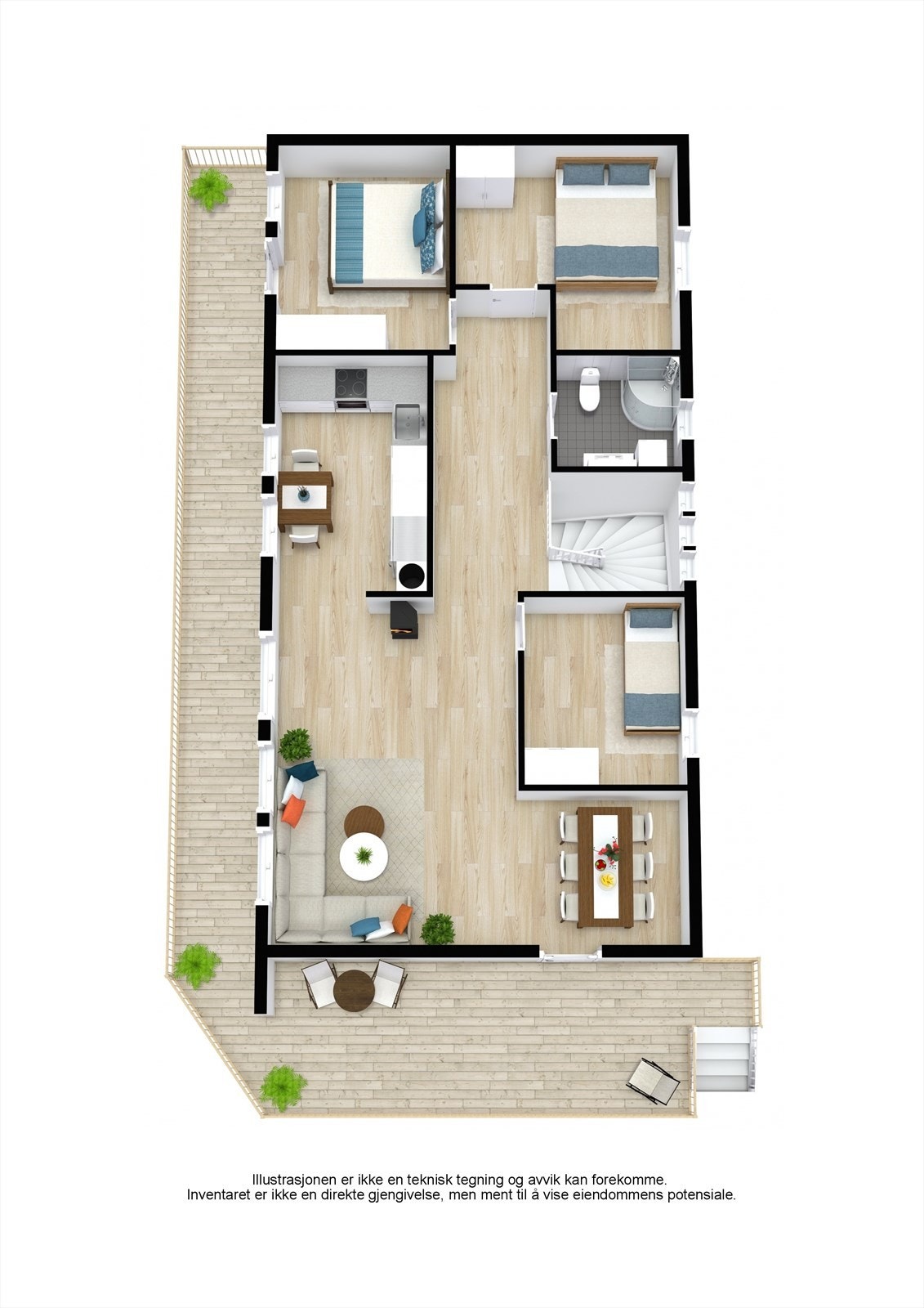 Plantegning 2. etasje Galleribilde