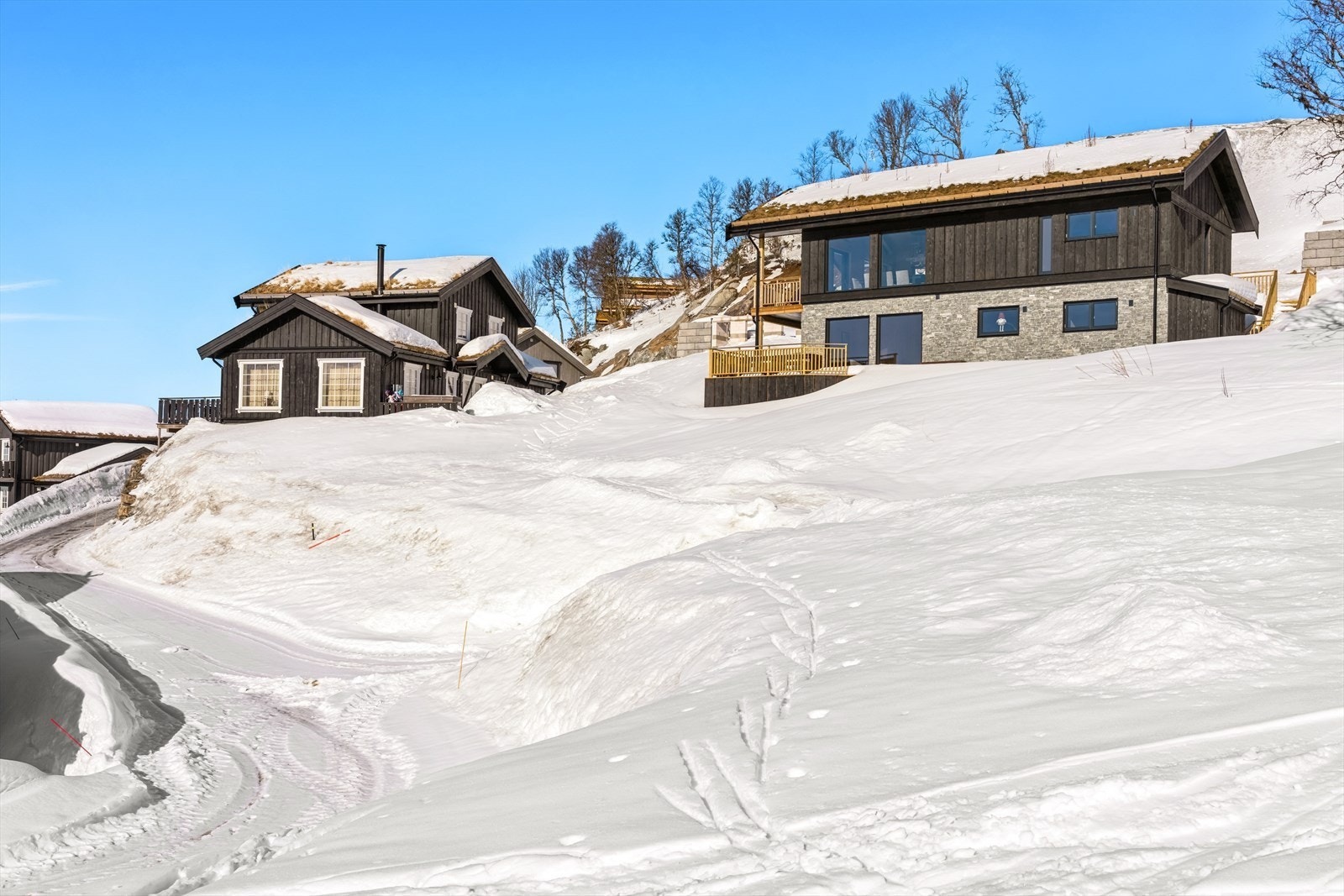 Her har du direkte tilgang til alpin, langrennsløyper, turstier og vakkert fjellandskap Galleribilde