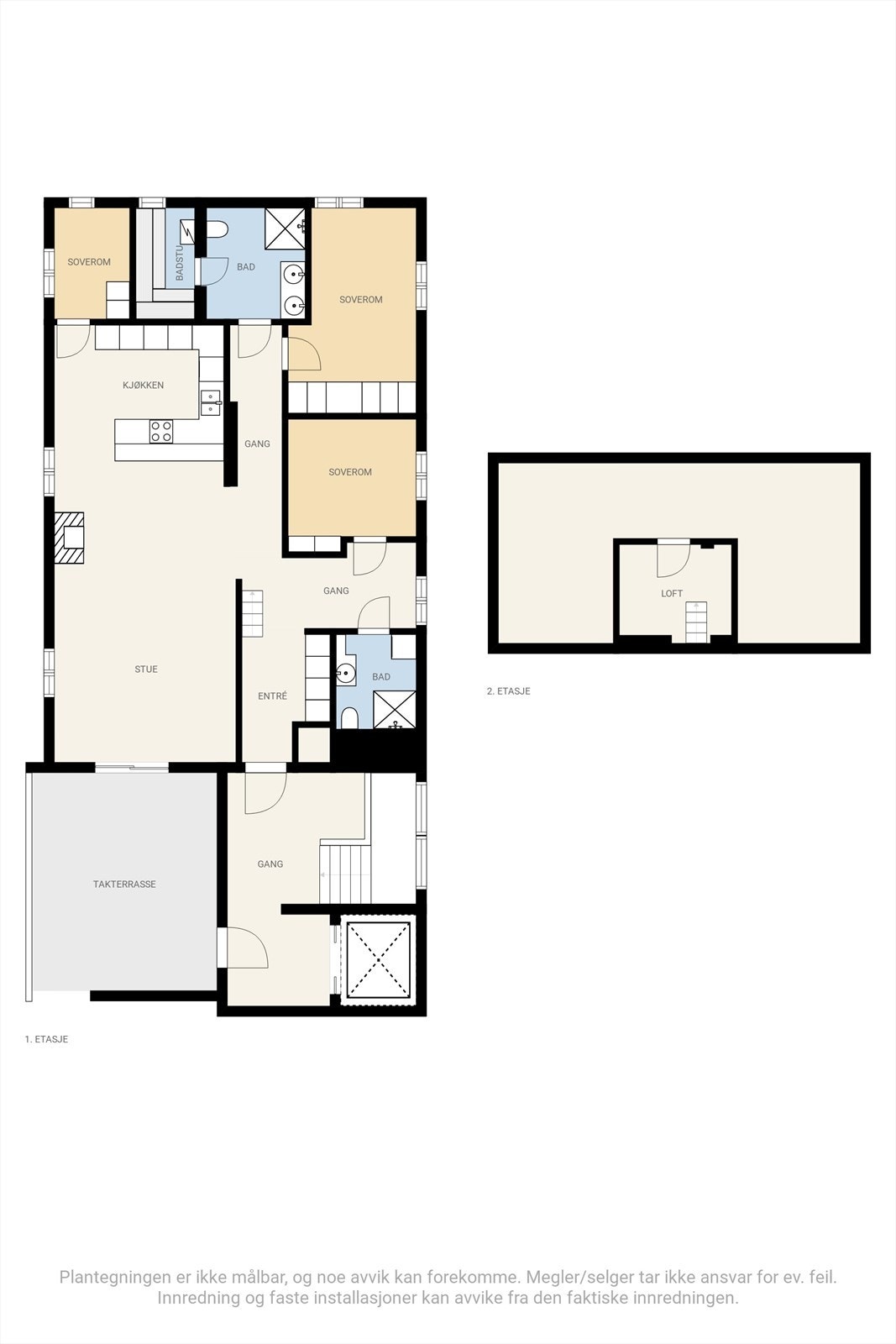 Hovedplan og loft Galleribilde