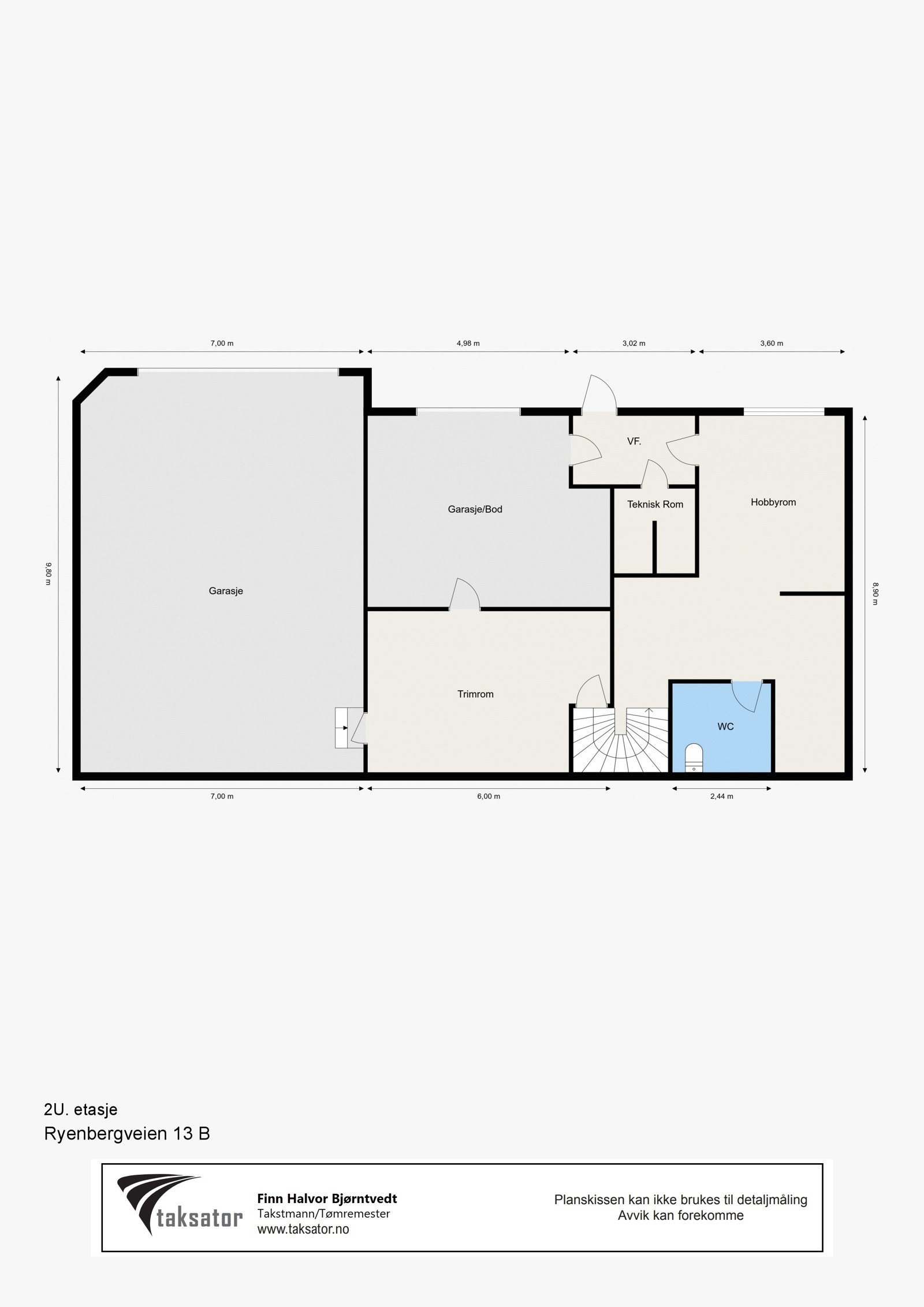 Plantegning - U. etasje Galleribilde