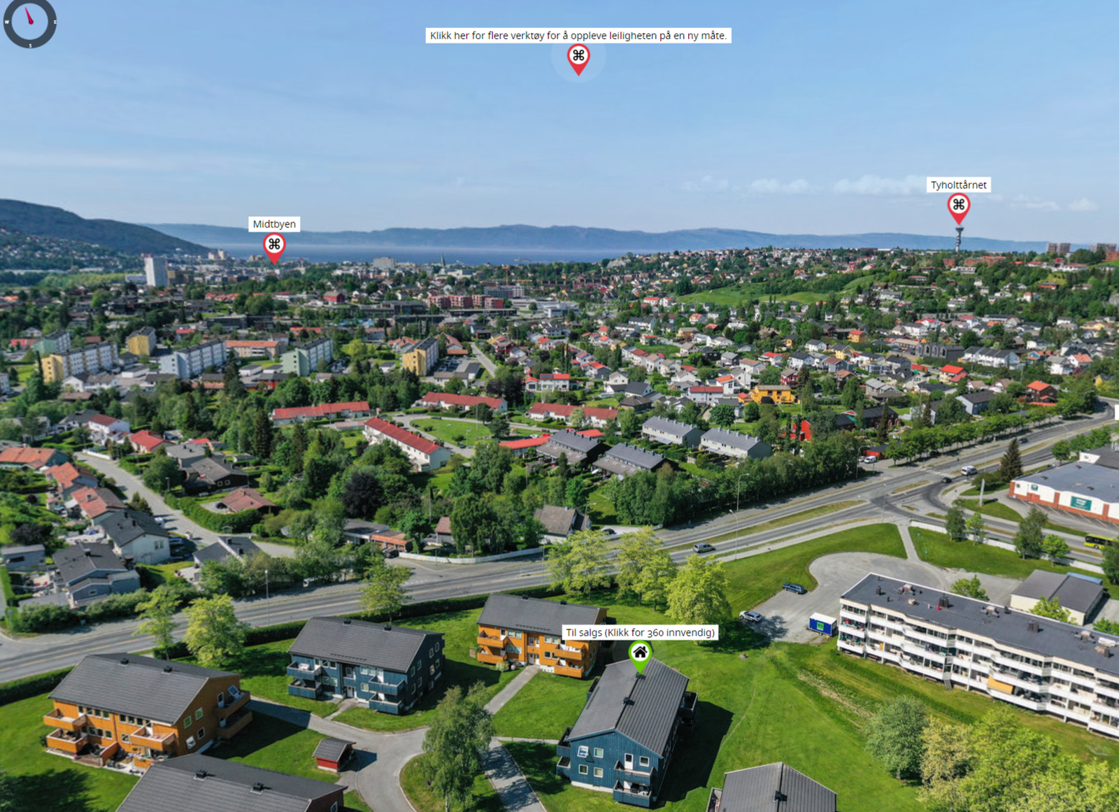 Området er presentert i en 360 dronepanorama. Se bla. innvendig 360. Galleribilde