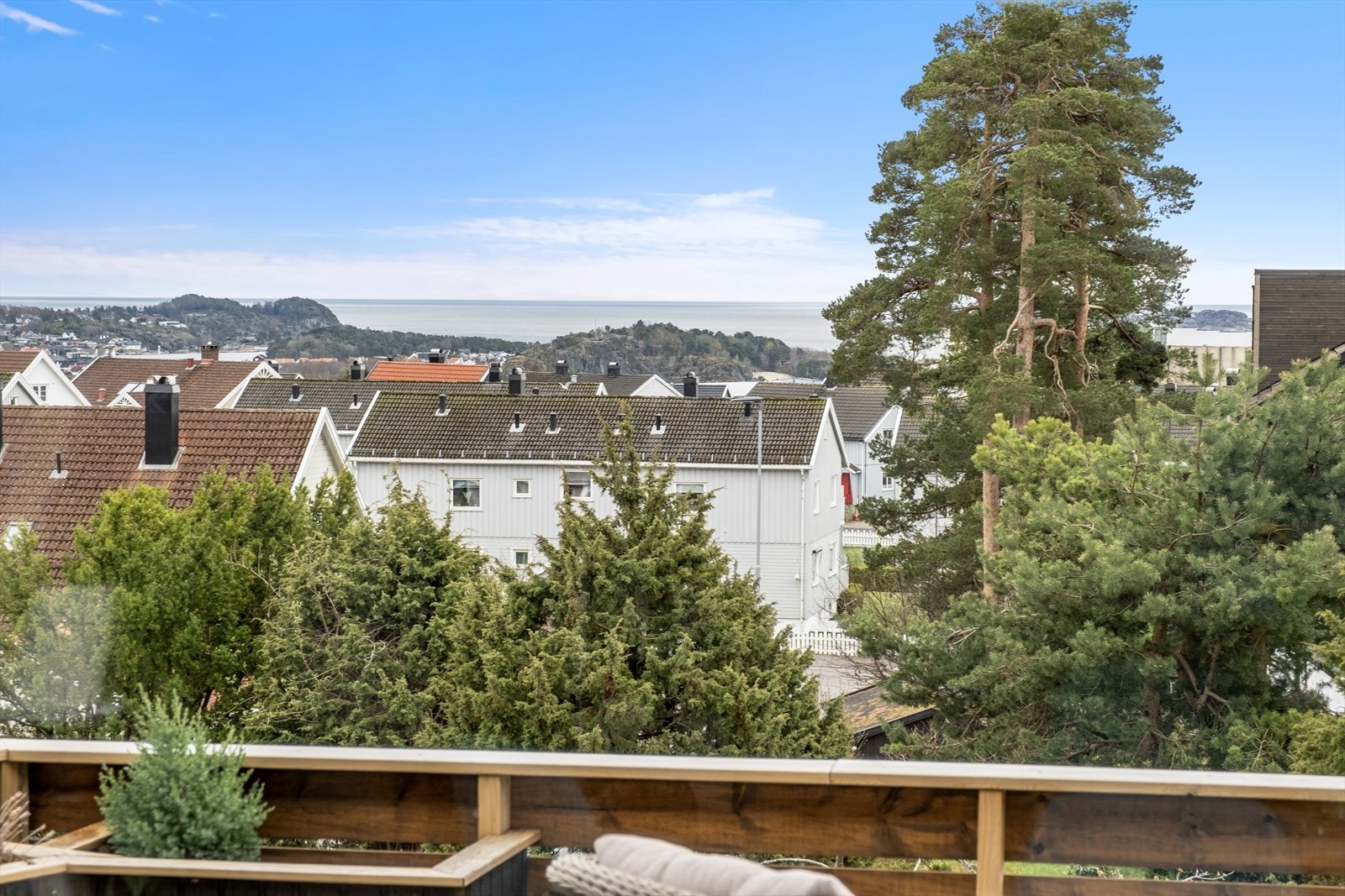 Utsikten fra takterrasse Galleribilde