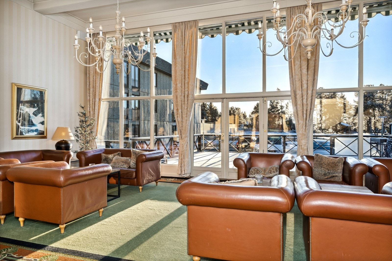 Fellesareal ved resepsjonen Galleribilde