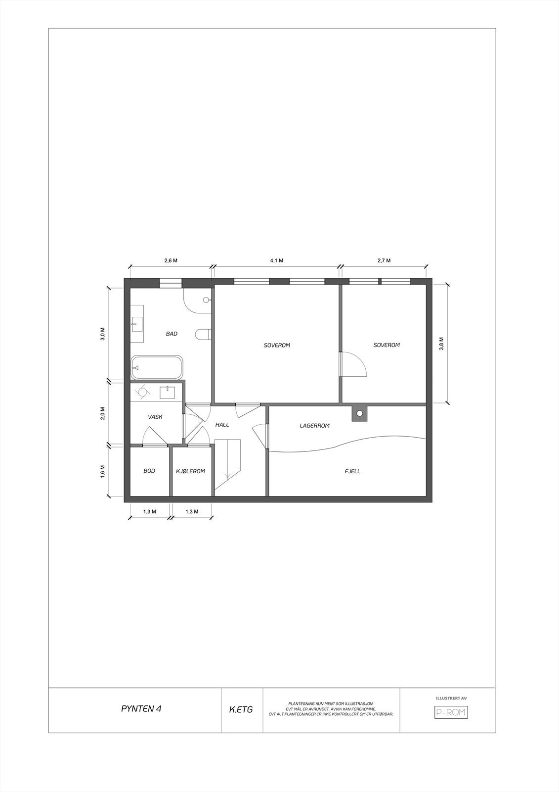 Planskisse underetasje. Galleribilde