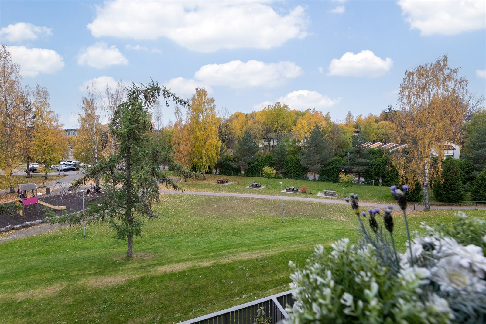Utsikt fra balkong. Galleribilde