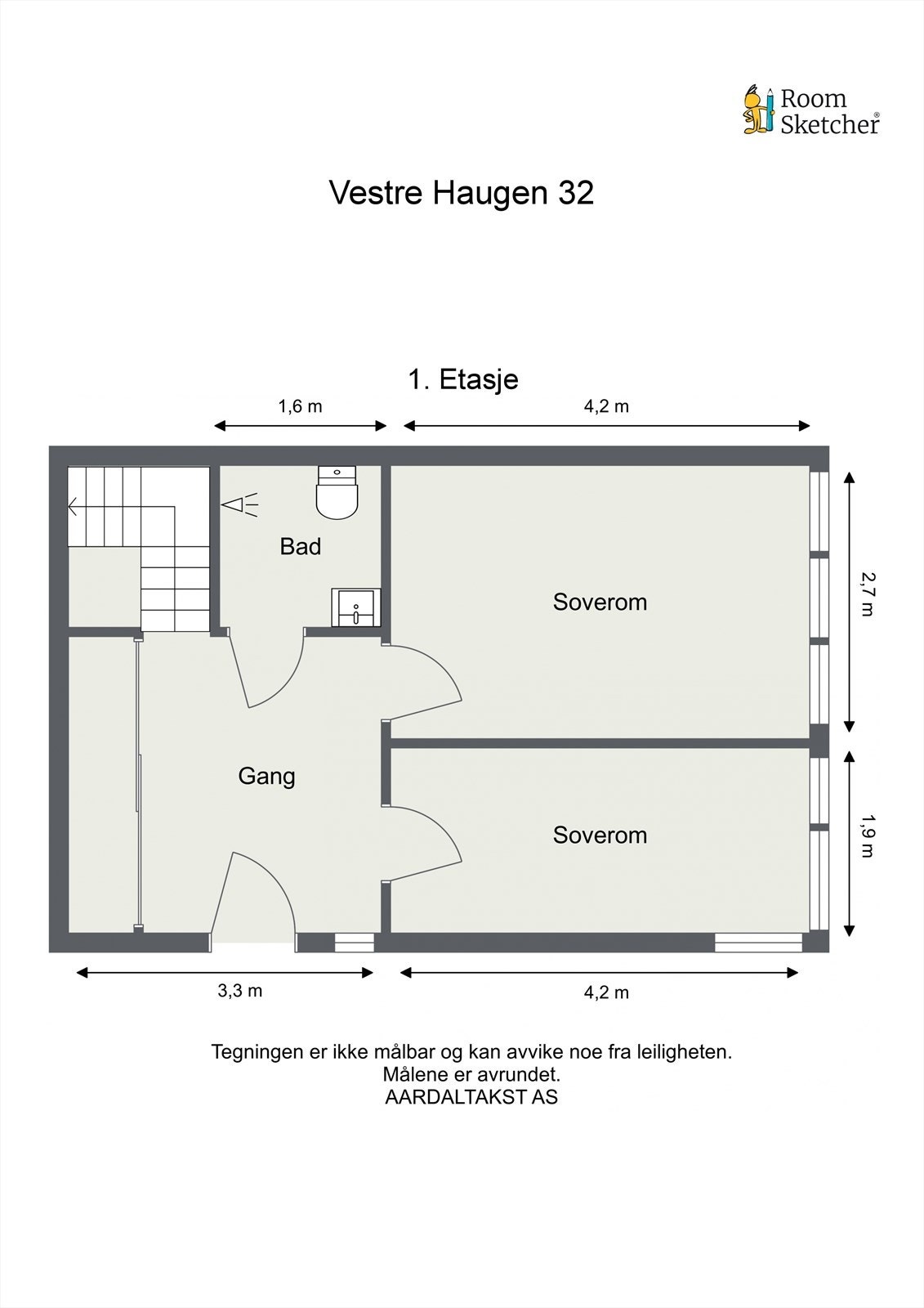 Planskisse 1 etasje. Galleribilde