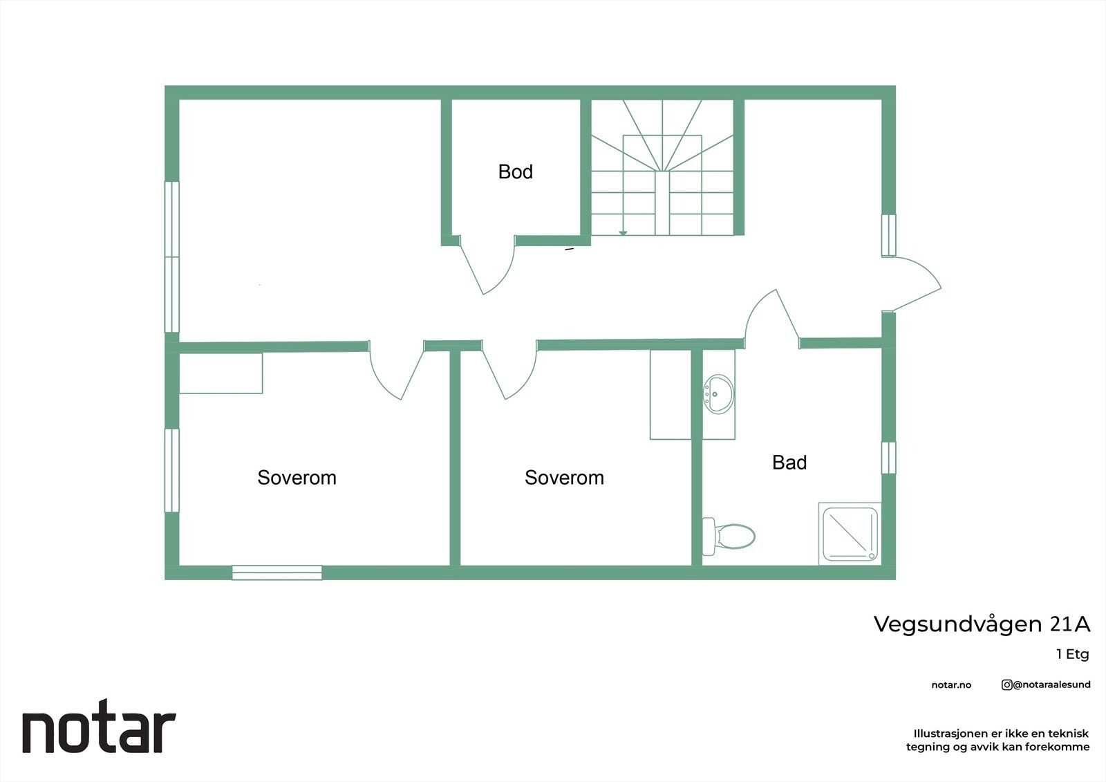 Plantegning 1.etasje Galleribilde