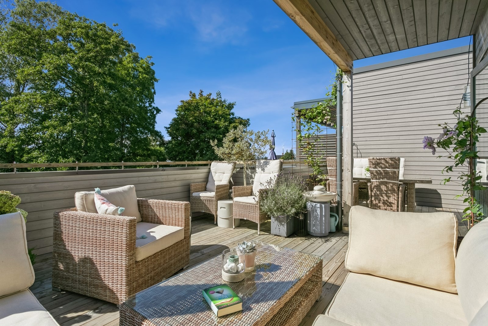 Fantastisk takterrasse Galleribilde