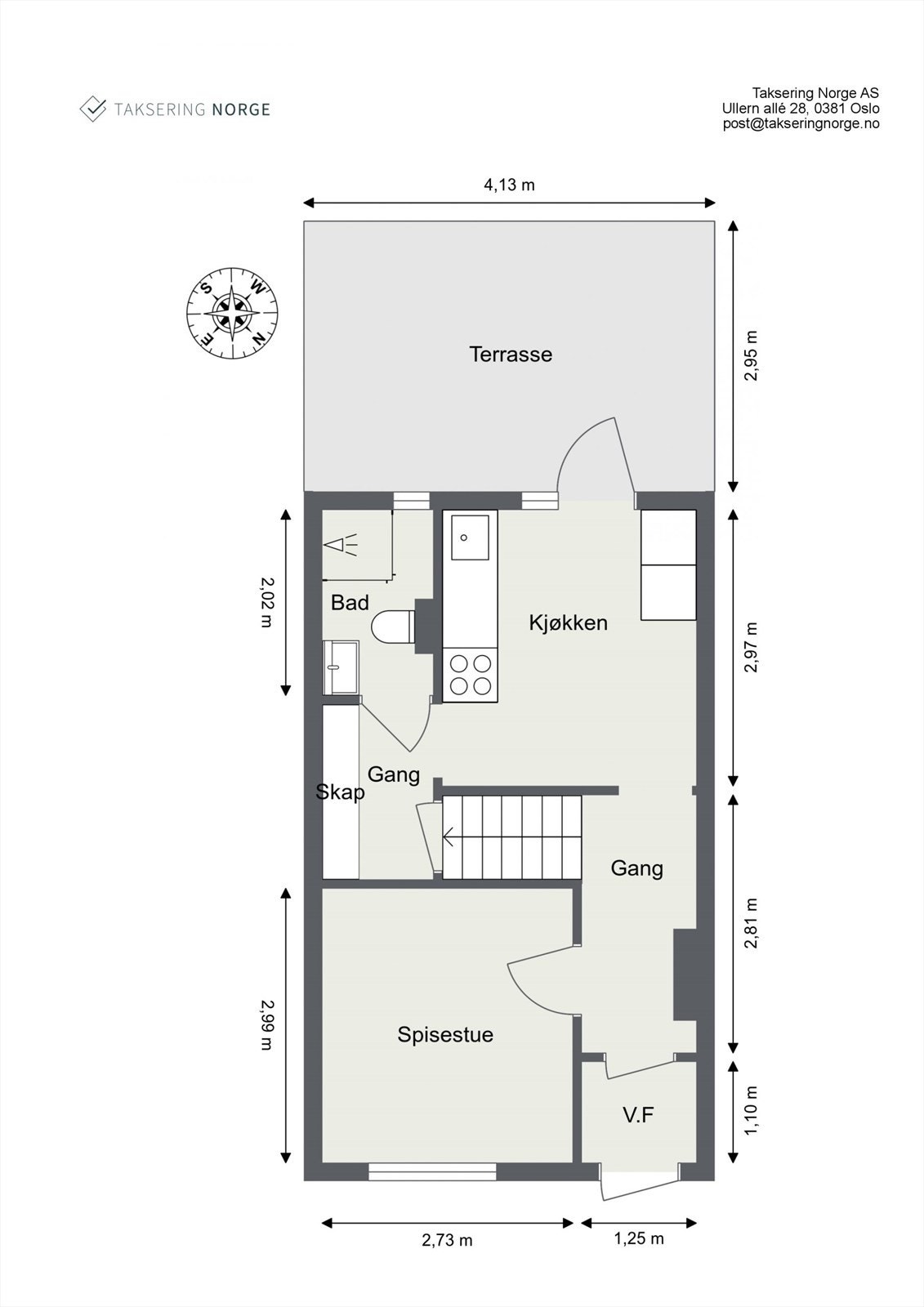 Plantegning 1. etasje Galleribilde
