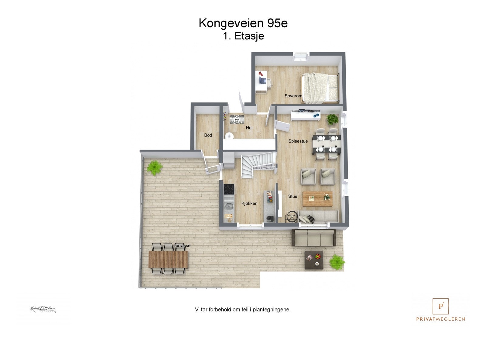Plantegning 1. etasje Galleribilde