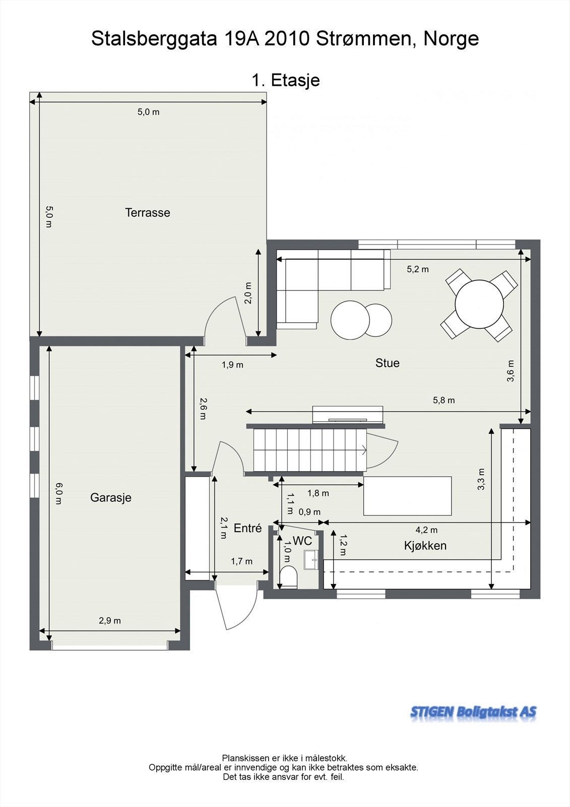 Plantegning 1.etasje Galleribilde