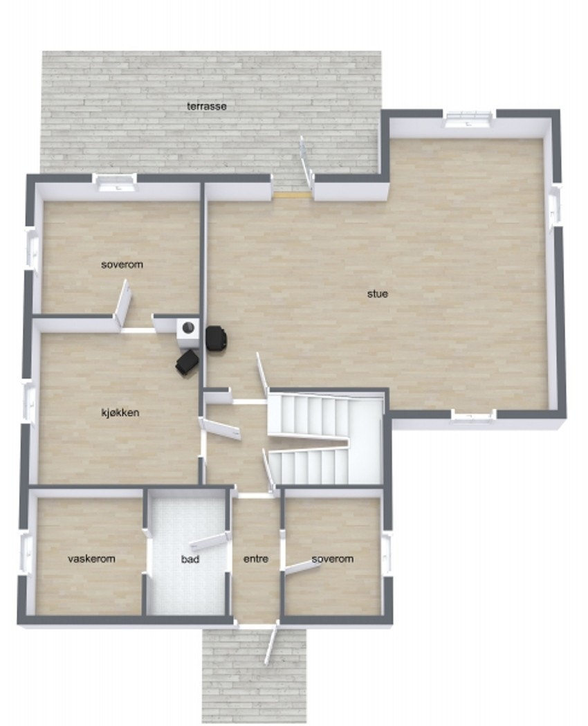 Plantegning Galleribilde