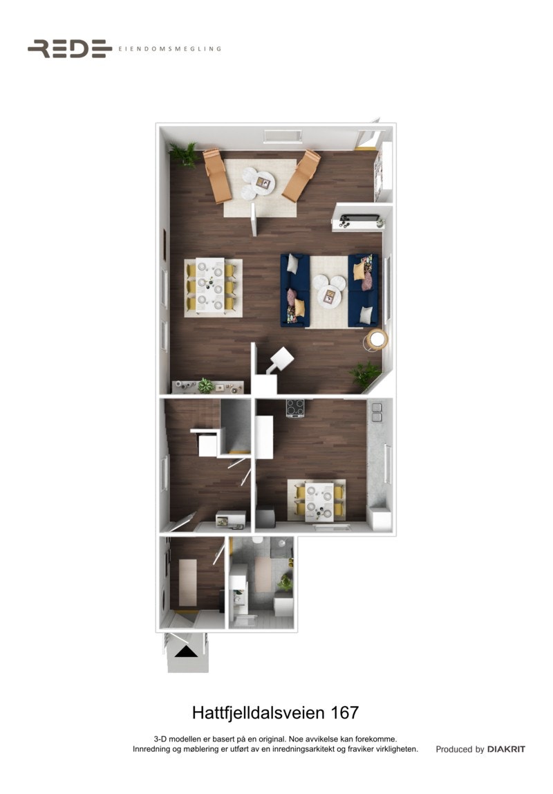 Plantegning 1. etg. Galleribilde