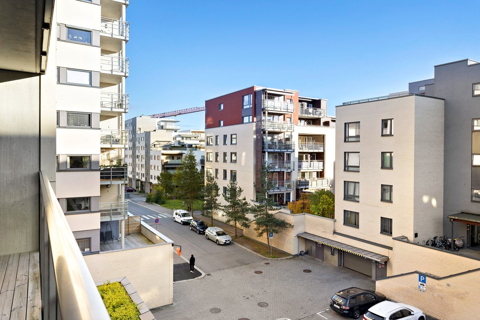 Flott utsikt fra balkongen. Galleribilde