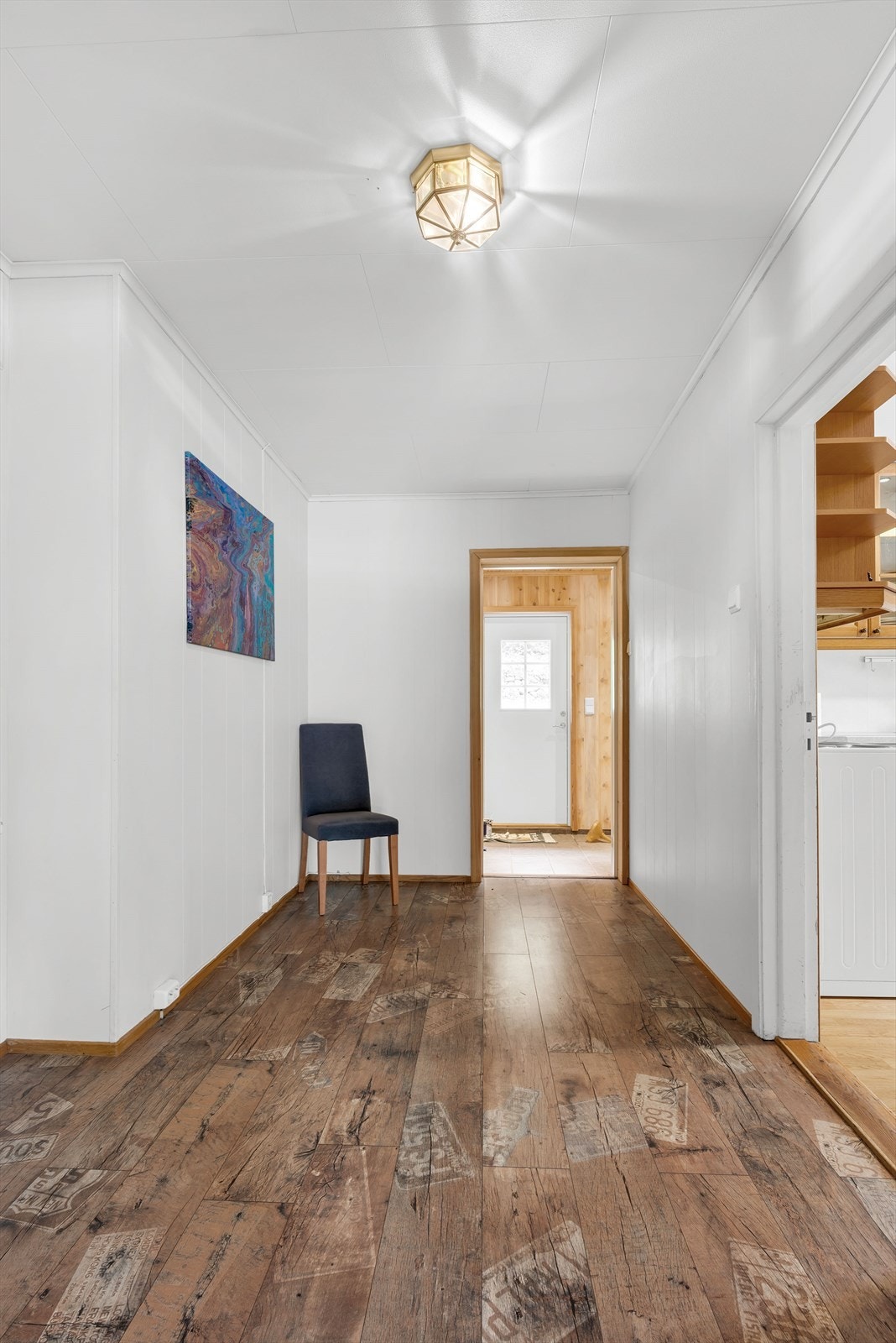 Fra vindfanget kommer man videre ut i trappegangen. Galleribilde