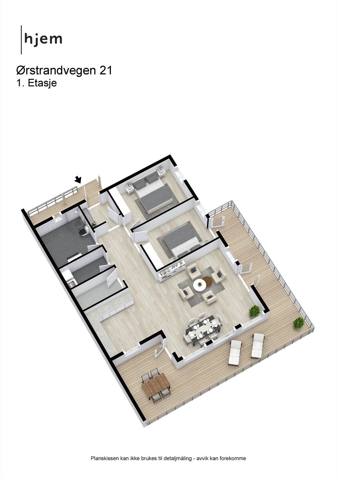 Ørstrandvegen 21 - 3D - 1. Etasje Galleribilde